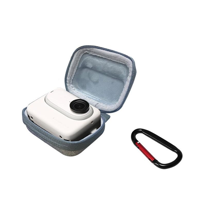 Portable Insta360 Go 3 Mini Body Bag with Carabiner - Black