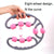 8-Round Yoga Leg Massager Ring-Shaped Roller For Training - Blue