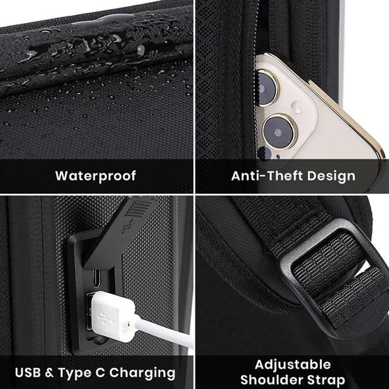 Expandable Business Backpack For Men Black