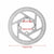 Xiaomi Mijia M365 Electric Scooter Brake Pads - Front and Rear Discs Silver