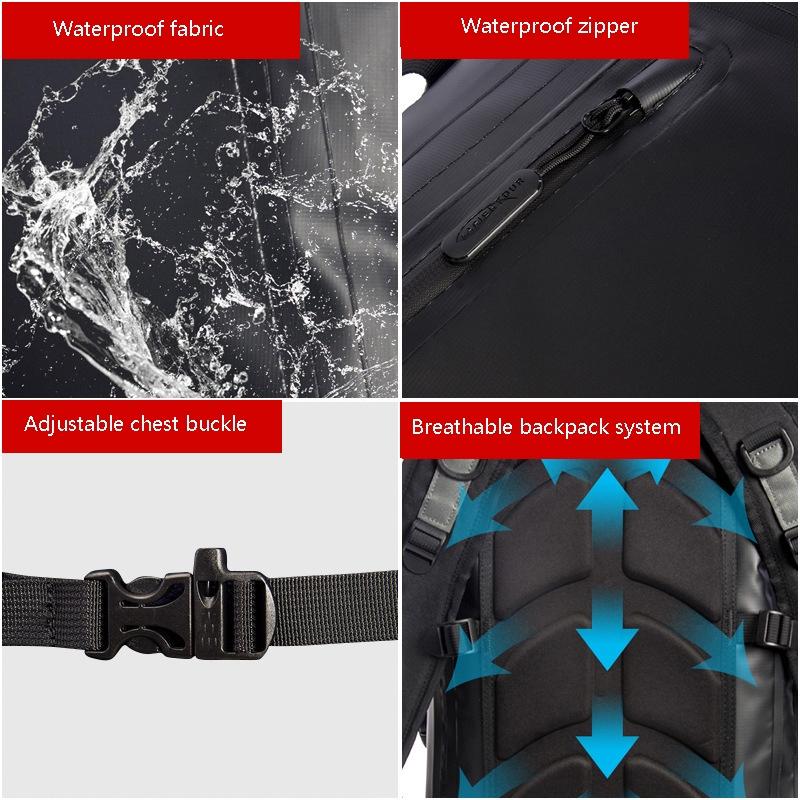 25L Waterproof Multi Function Backpack For Outdoor Sports