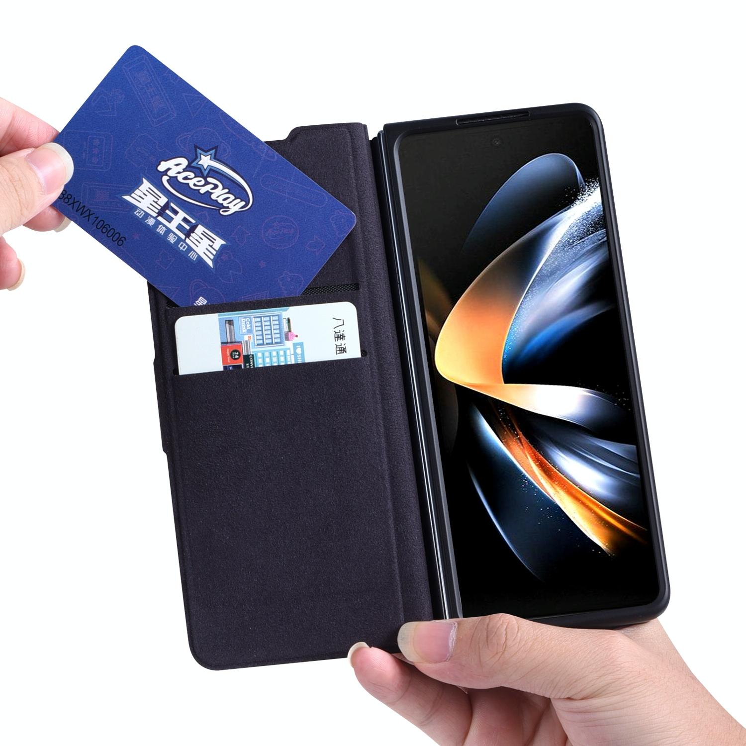 Foldable Magnetic Phone Case With Pen Holder For Samsung Galaxy Z Fold 4 - Portable And Practical