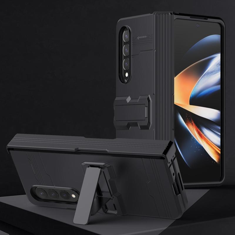 For Samsung Galaxy Z Fold4 5G Anti-Fall King Kong Phone Case - Black