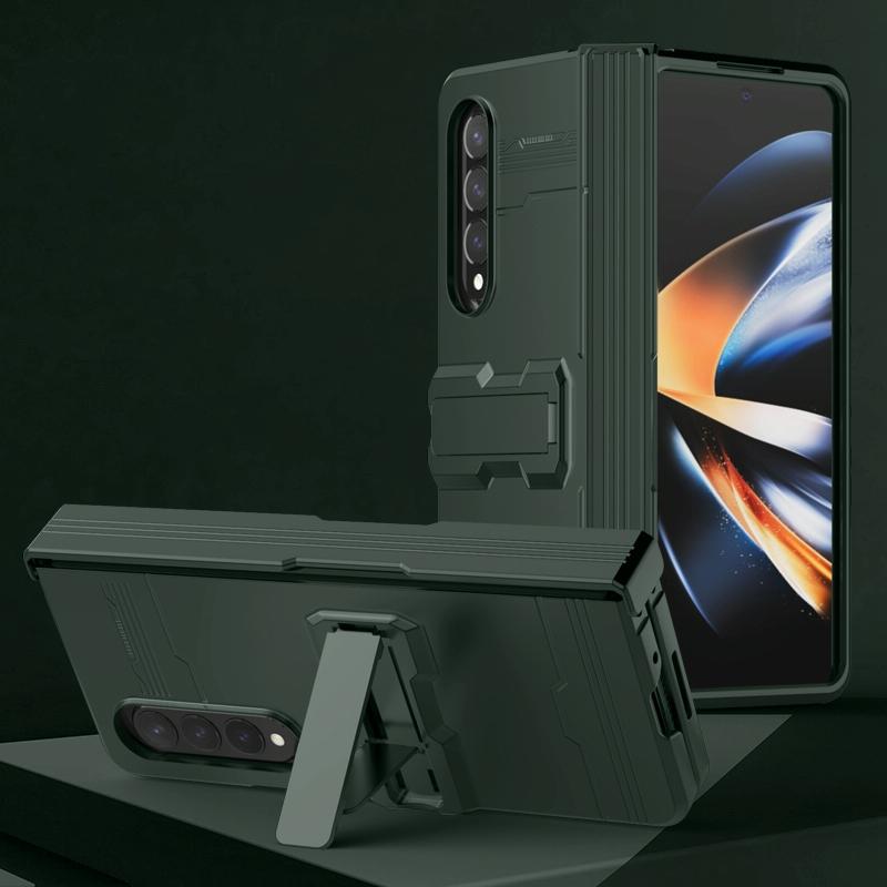 For Samsung Galaxy Z Fold4 5G Anti-Fall King Kong Phone Case - Black