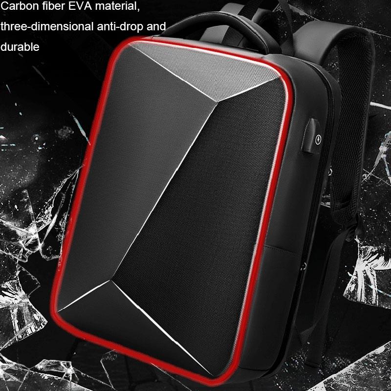 Expandable Usb Laptop Backpack for Business Travel - Black