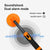 Handheld Metal Detector with Positioning Rod for Treasure Hunting - Orange