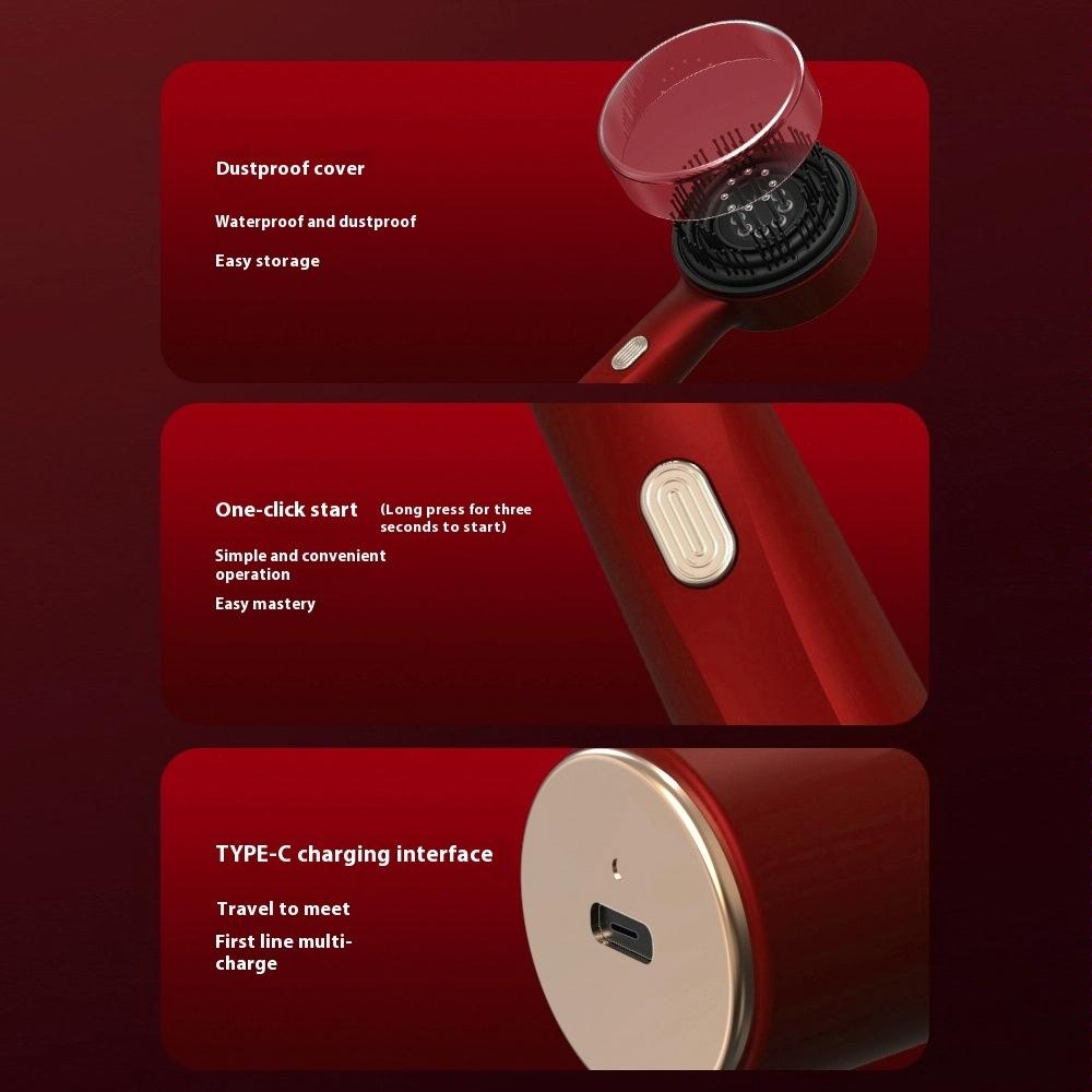 Red Light Scalp Massage Comb For Hair Growth 630Nm Liquid Care - Red