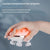 Electric Head Massager With Hot Compress & Vibration Waterproof English Version