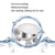 Electric Head Massager With Hot Compress & Vibration Waterproof English Version