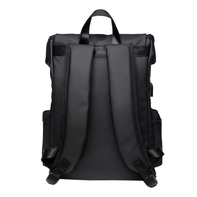 Men Business Travel Backpack - Spacious and Stylish - Black