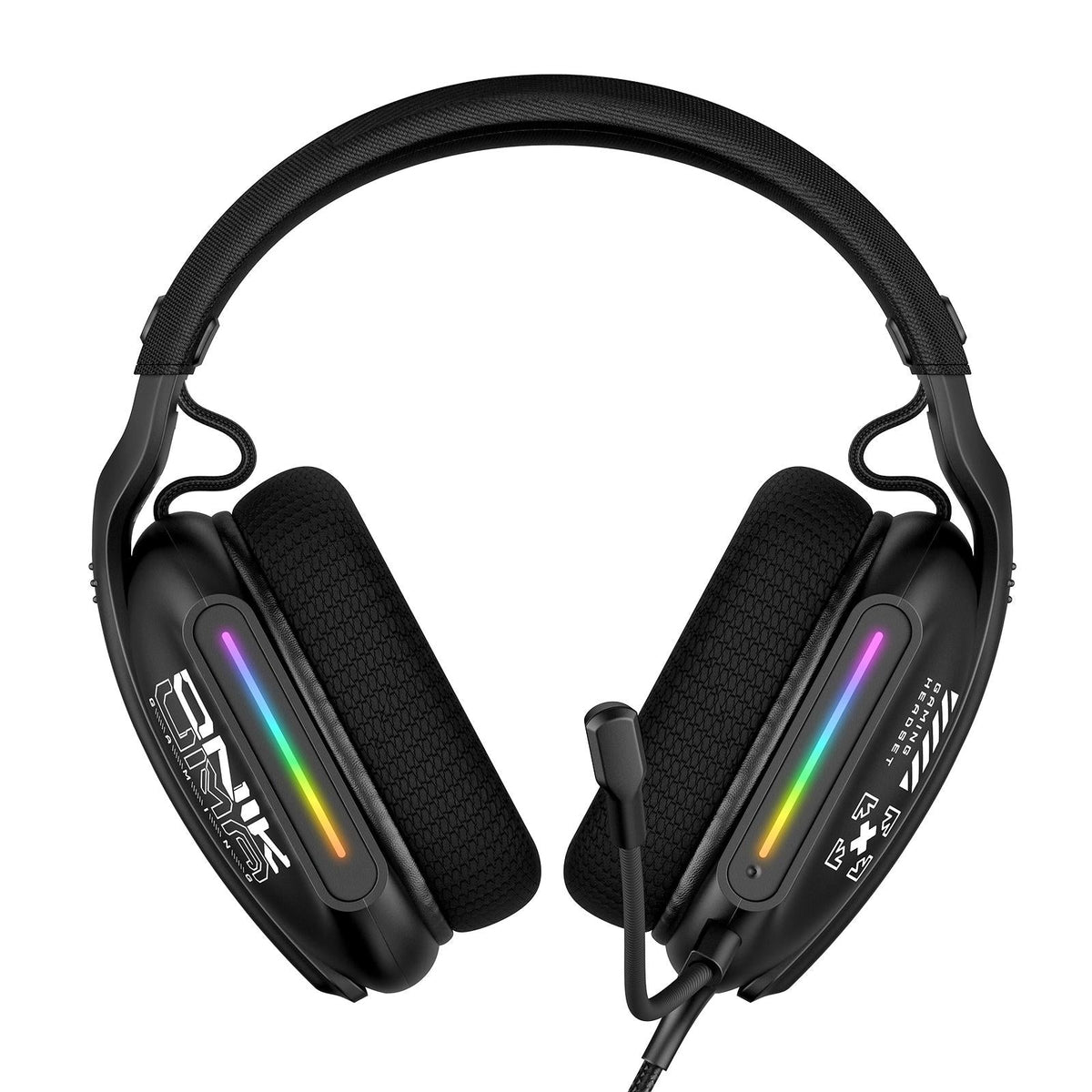 Rgb Gaming Headset With Mic 2.2M Cable Black
