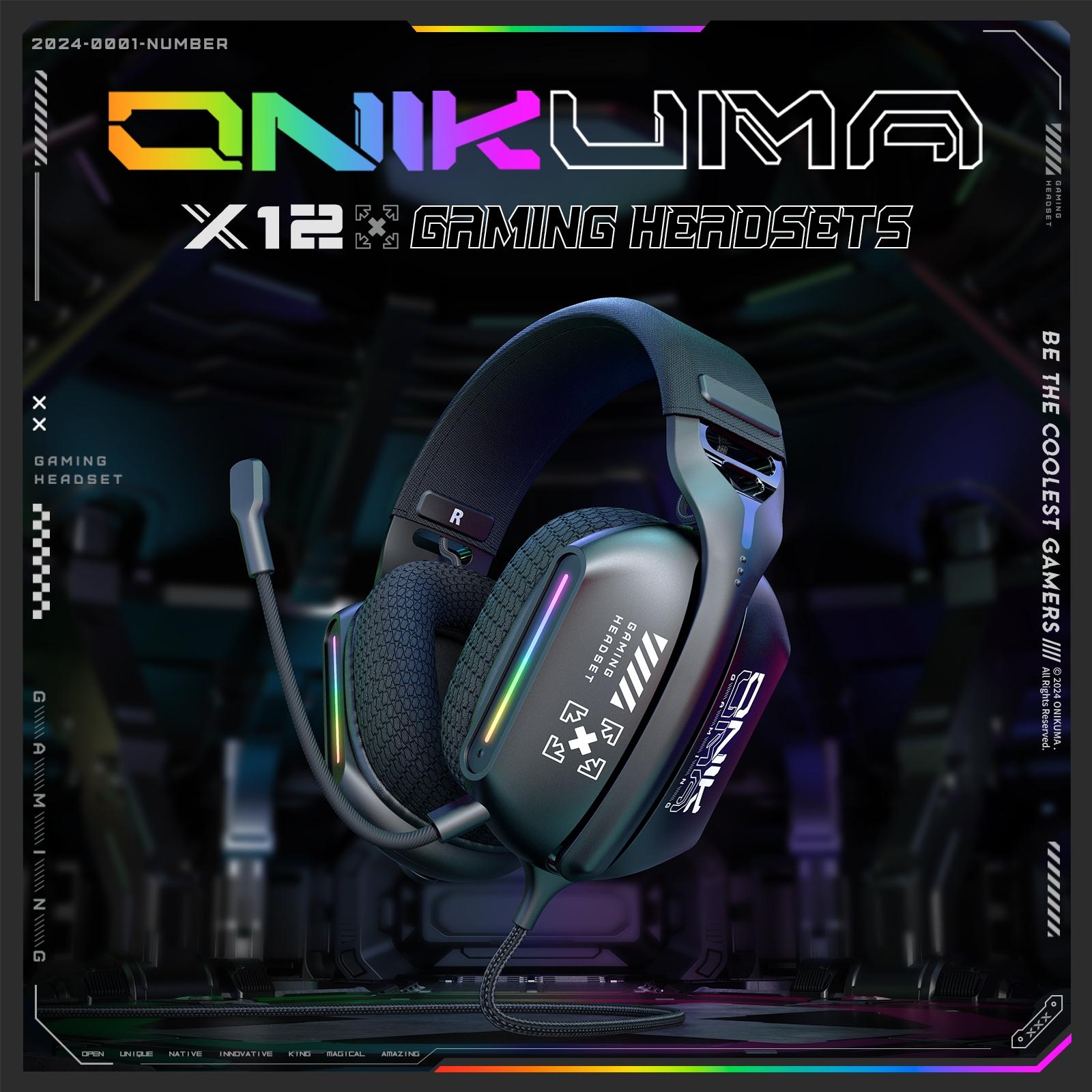 Rgb Gaming Headset With Mic 2.2M Cable Black