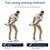 Adjustable Golf Swing Trainer for Beginners - Foldable & Corrective - Black