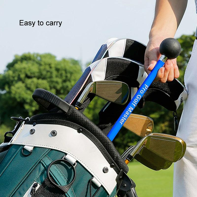 Adjustable Golf Swing Trainer for Beginners - Foldable & Corrective - Black