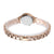 European Fashion Women Quartz Watch with Steel Band - Business and Leisure - Rose Gold