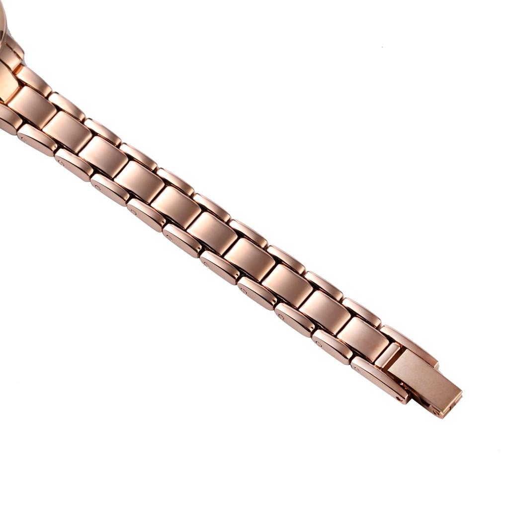 European Fashion Women Quartz Watch with Steel Band - Business and Leisure - Rose Gold