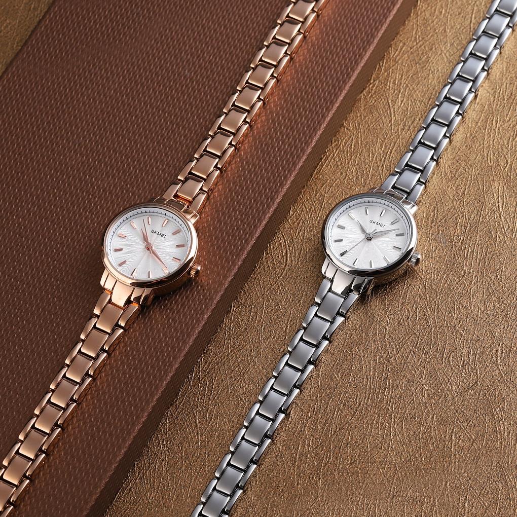 European Fashion Women Quartz Watch with Steel Band - Business and Leisure - Rose Gold