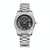 Men Quartz Watch With Diamond-Encrusted Roman Numeral Dial