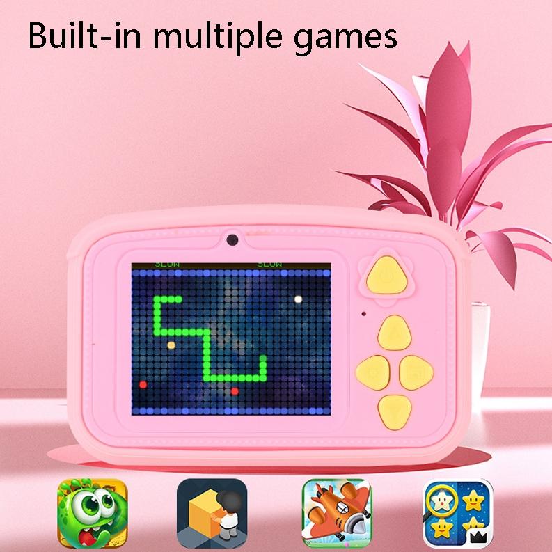 Mini Children Camera with 2.0 Hd Screen - V8 Digital Toy Camera - Pink