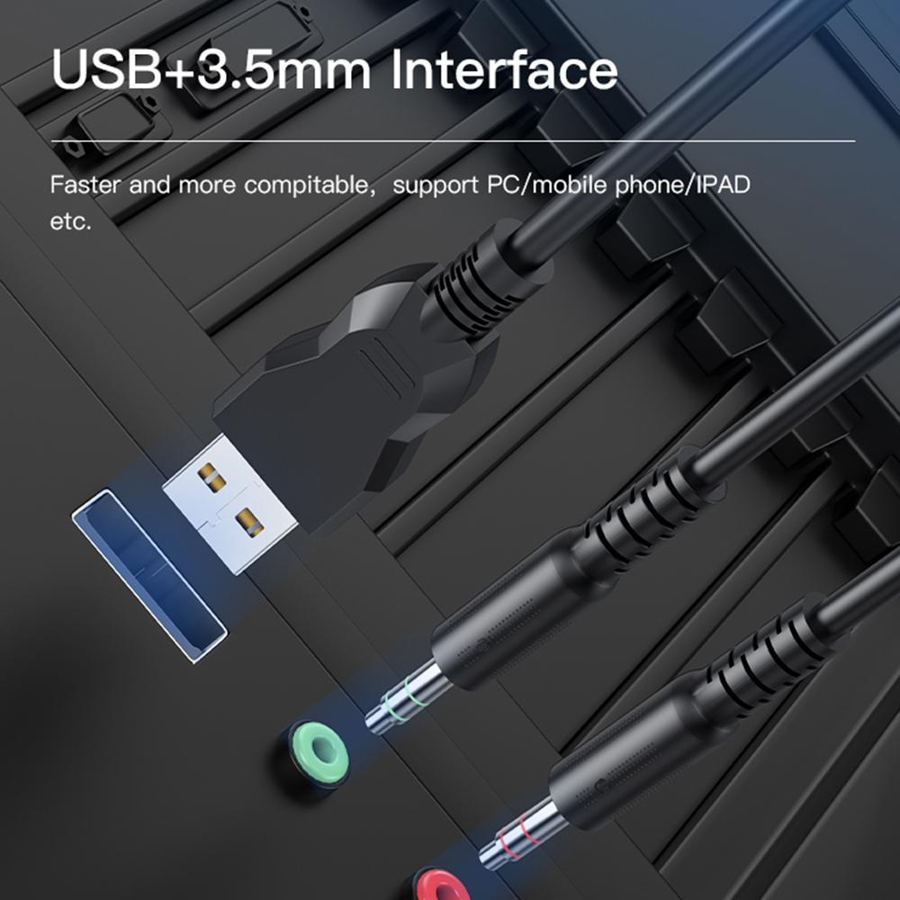 Rgb Gaming Earphones With Head-Mounted Design