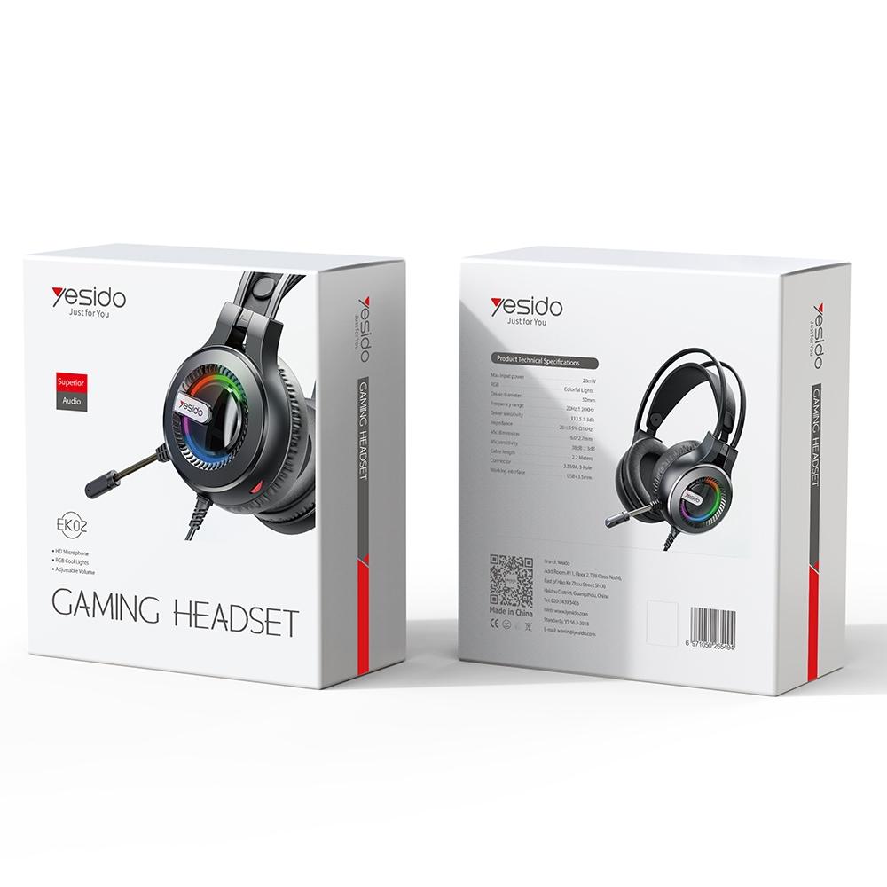 Rgb Gaming Earphones With Head-Mounted Design