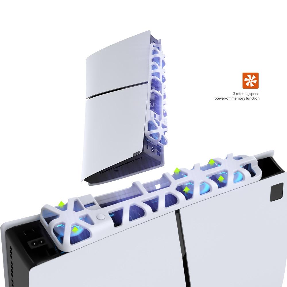 Thermal Cooling Fan for Ps5 Slim - Rear Blu Ray - White