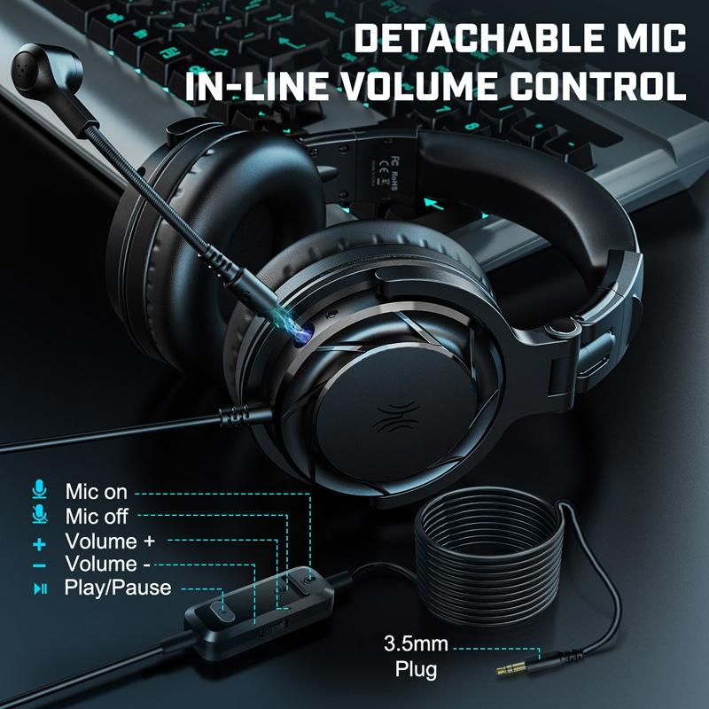 2M Wired Headset For Phones & Tablets Black