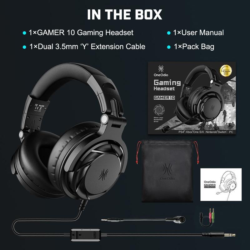 2M Wired Headset For Phones & Tablets Black