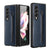 For Samsung Galaxy Z Fold4 5G Litchi Texture Hinge Case - Black