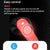 Wireless Noise-cancelling Bluetooth Earbuds - Music Cube - Red Blue