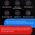 Wireless Noise-cancelling Bluetooth Earbuds - Music Cube - Red Blue