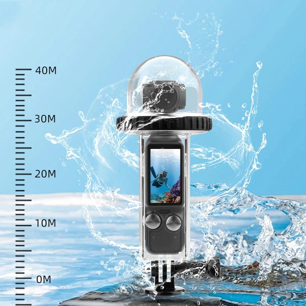 Waterproof Diving Housing for Dji Pocket 3 - 40m Depth - Transparent Handle
