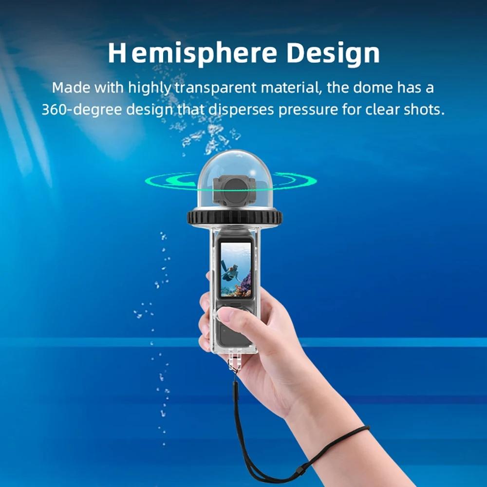 Waterproof Diving Housing for Dji Pocket 3 - 40m Depth - Transparent Handle