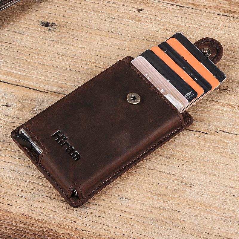 Secure Business Card Holder - Coffee Rfid Protection