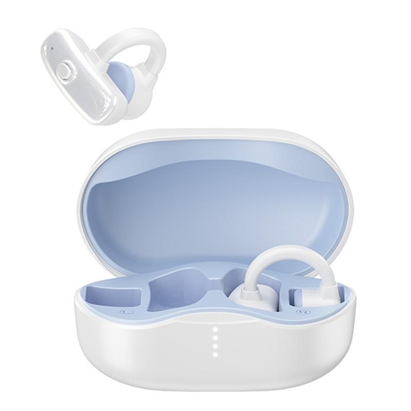 Wireless Bone Conduction Earphones - Openbuds Clip-on for Sports - Black