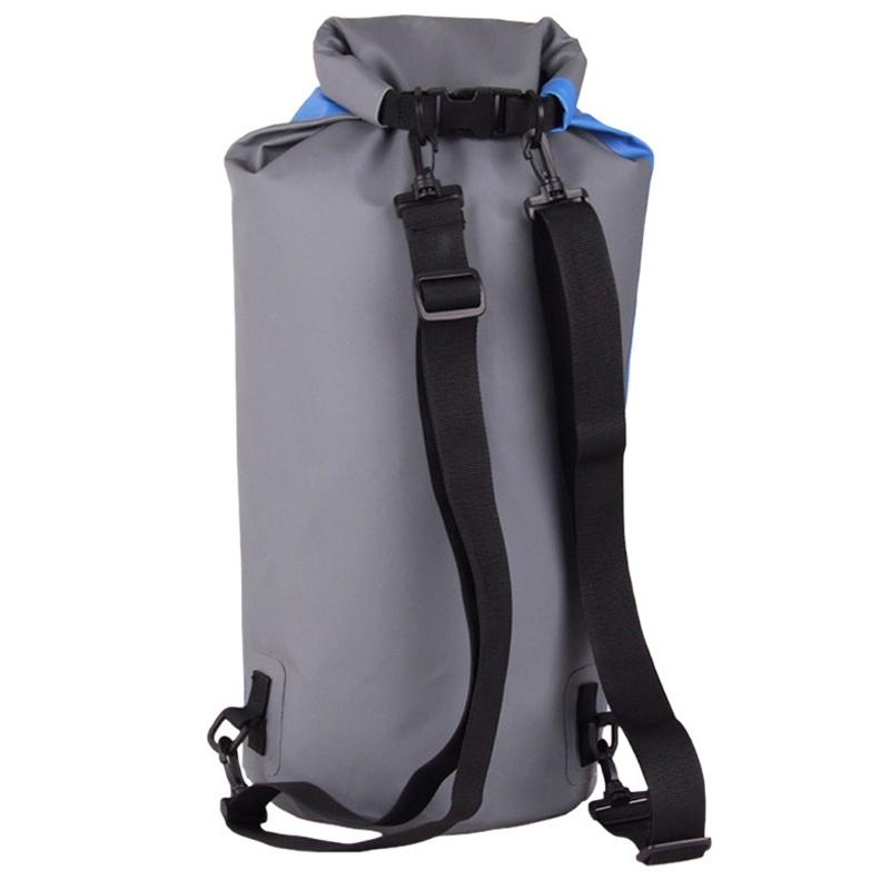 Waterproof Outdoor Rafting Backpack Inflatable Swimming Tote Bag For River Tracing And More - Blue