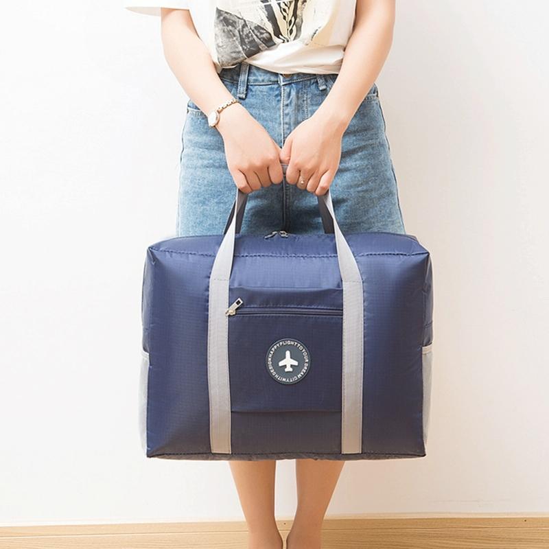 Folding Travel Bag With Trolley Case For Luggage