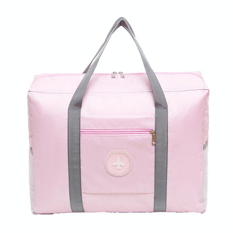 Folding Travel Bag With Trolley Case For Luggage