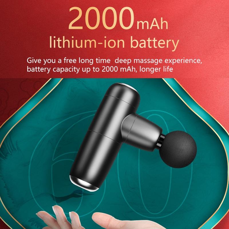 Compact Multi-Gear Fascial Massager For Home Use - Black