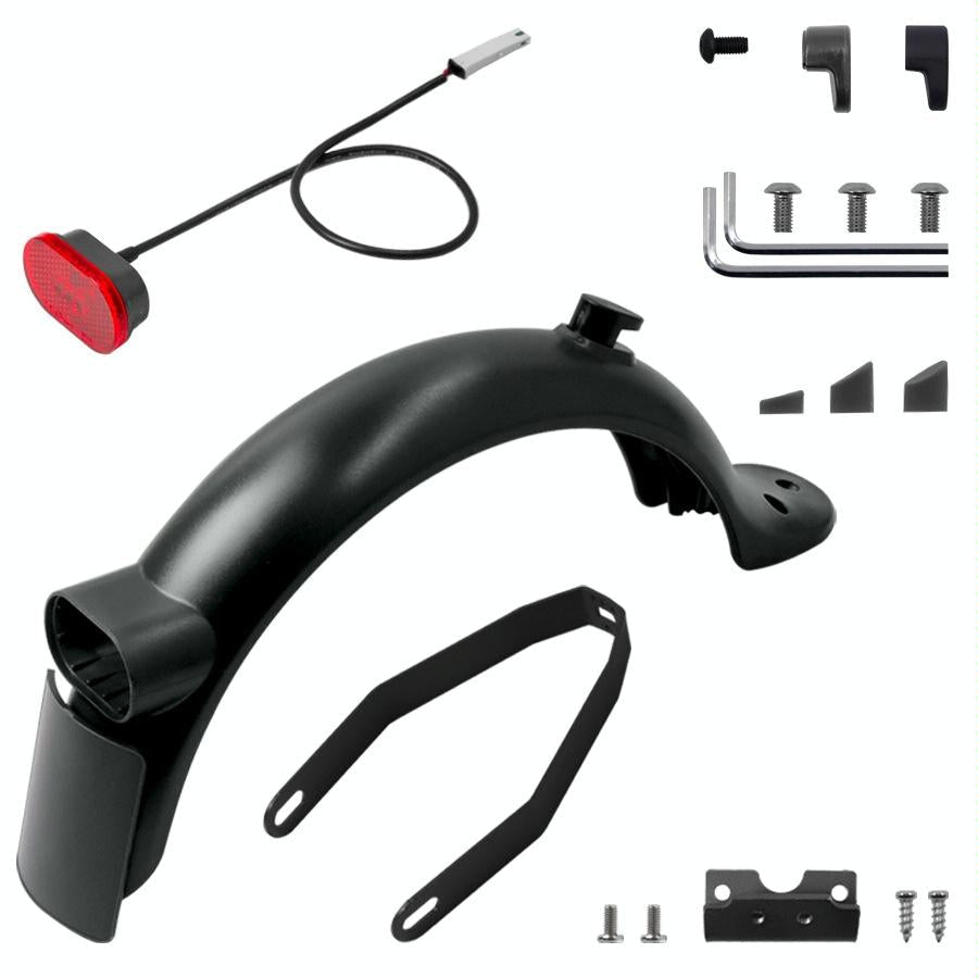 Xiaomi M365 Pro 2 Electric Scooter Rear Fender Bracket with Tail Light and Tool Set - Black Suit
