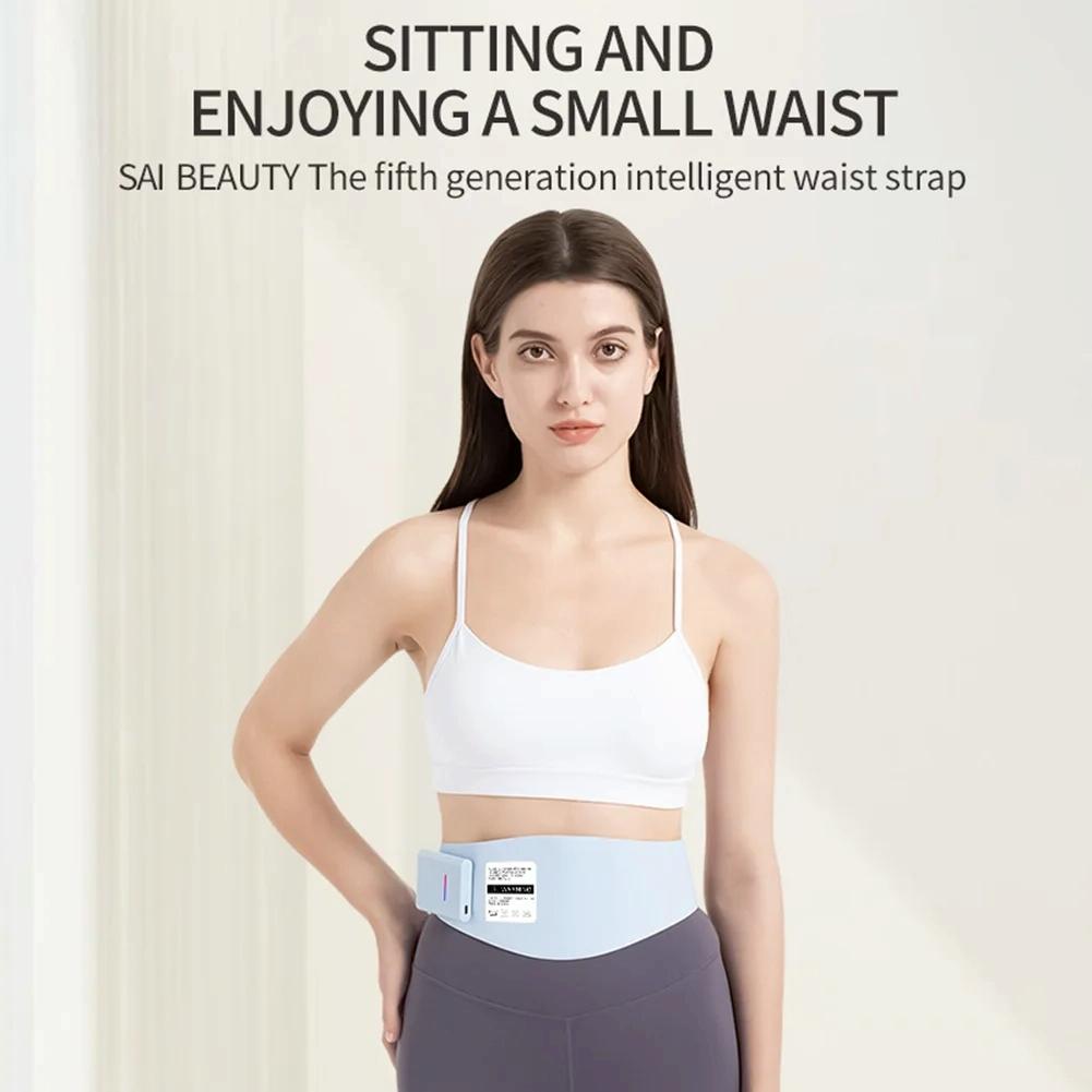 Ems Abdominal Massager For Waist Pain Relief Lake Blue