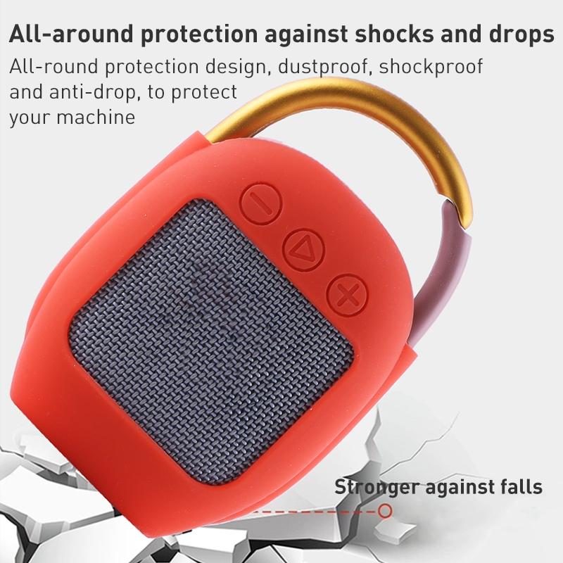 Silicone Protective Case for Jbl Clip 4 Bluetooth Speaker - Black