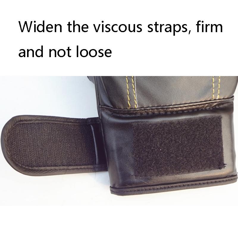 Half-Finger Boxing Gloves For Adults - Ideal For Fighting And Punching - Red