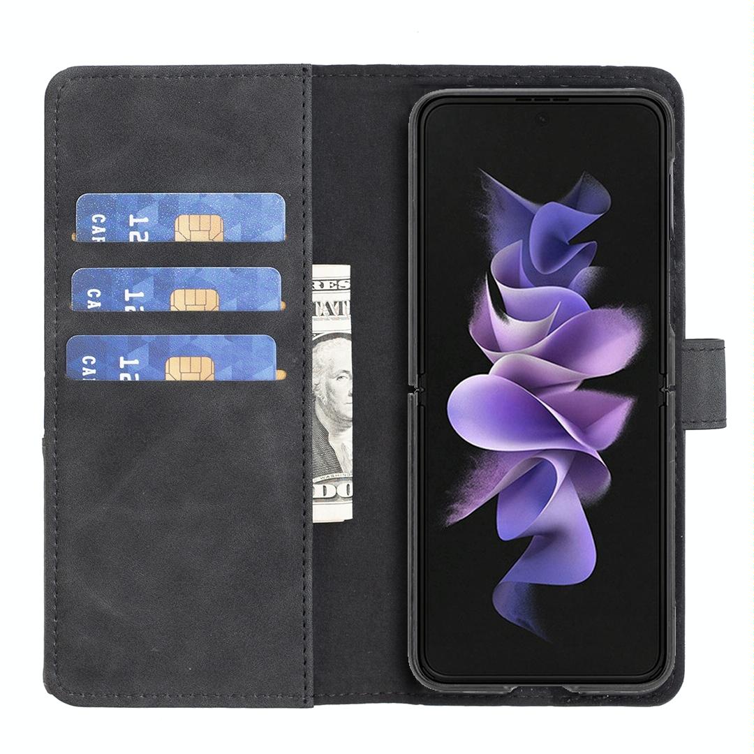 For Samsung Galaxy Z Fold4 5G Magnetic Rhombus Texture Case - Black