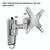 Quick Release Wall Mount for Computer Monitor - Silver Gray
