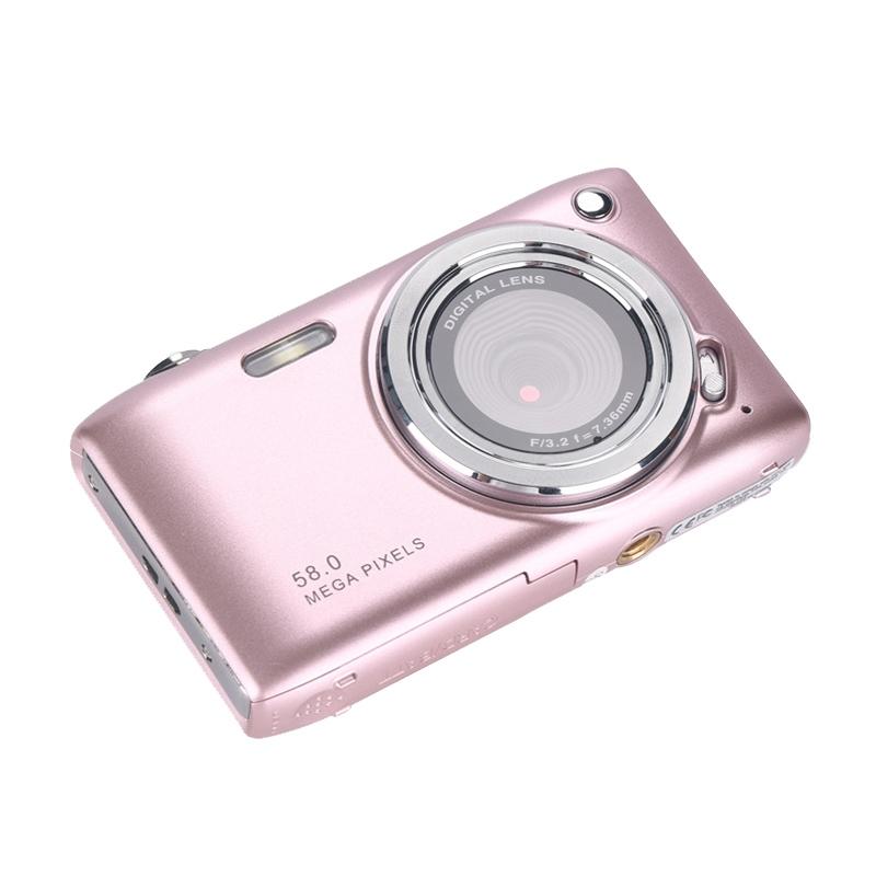 Portable 16X Zoom Hd Digital Camera With 2.88 Ips Screen - Champagne Gold