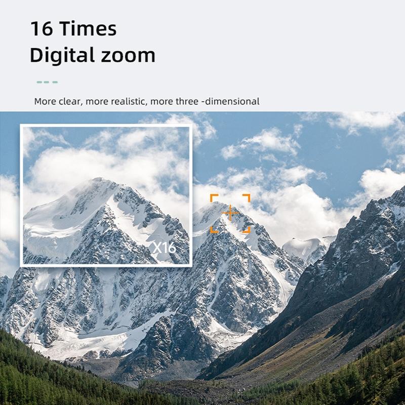 Portable 16X Zoom Hd Digital Camera With 2.88 Ips Screen - Champagne Gold