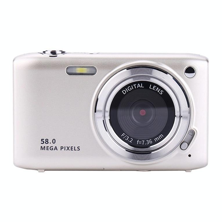 Portable 16X Zoom Hd Digital Camera With 2.88 Ips Screen - Champagne Gold