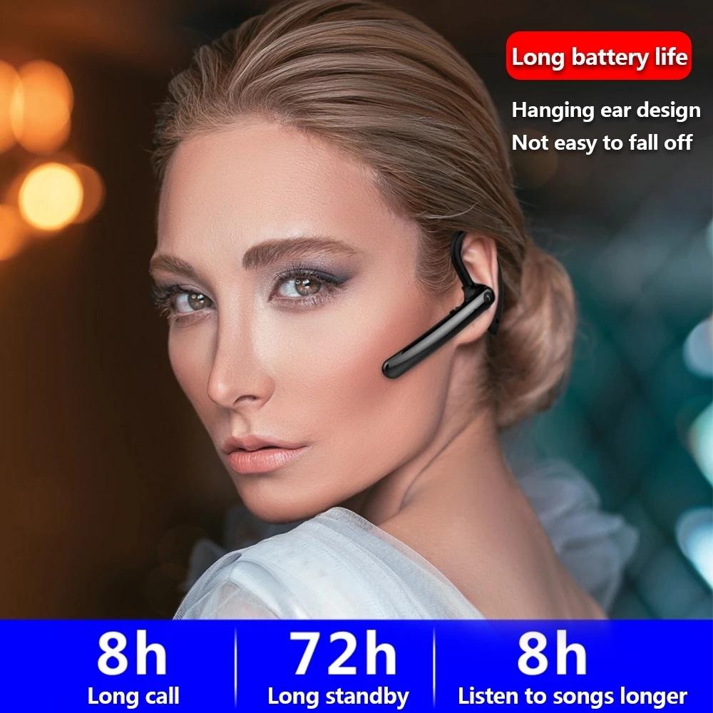 180 Degree Rotating Bluetooth 5.0 Wireless Earphones with Noise Cancellation and Mic