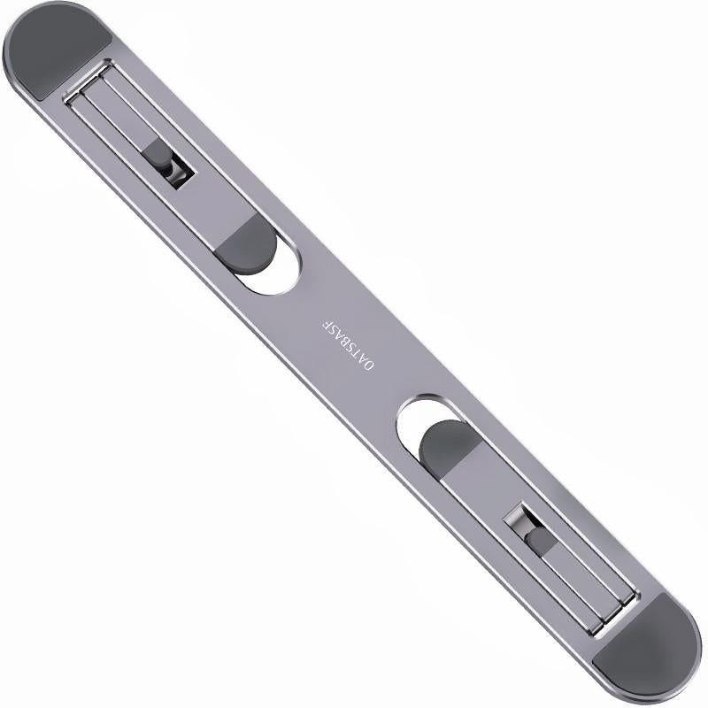 Foldable Laptop Stand with Fan and Heater - Portable and Adjustable - Silver